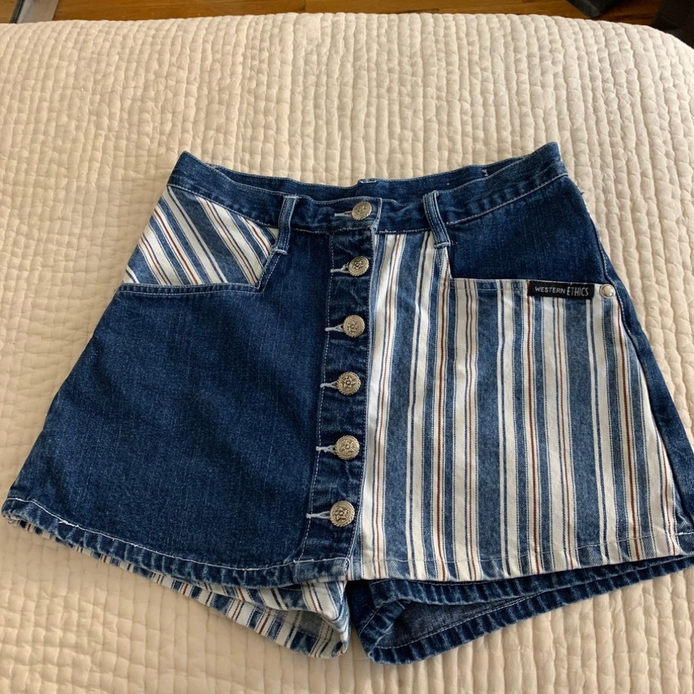 Vintage | Western Ethics | Striped Skort